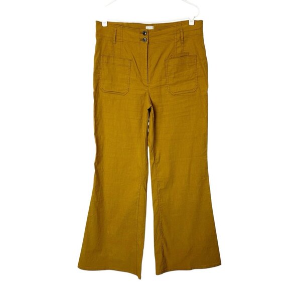 Anthropologie Denim - Anthropologie Maeve Junie Flare Jeans Women’s Size 34 Bronze Mustard Brown